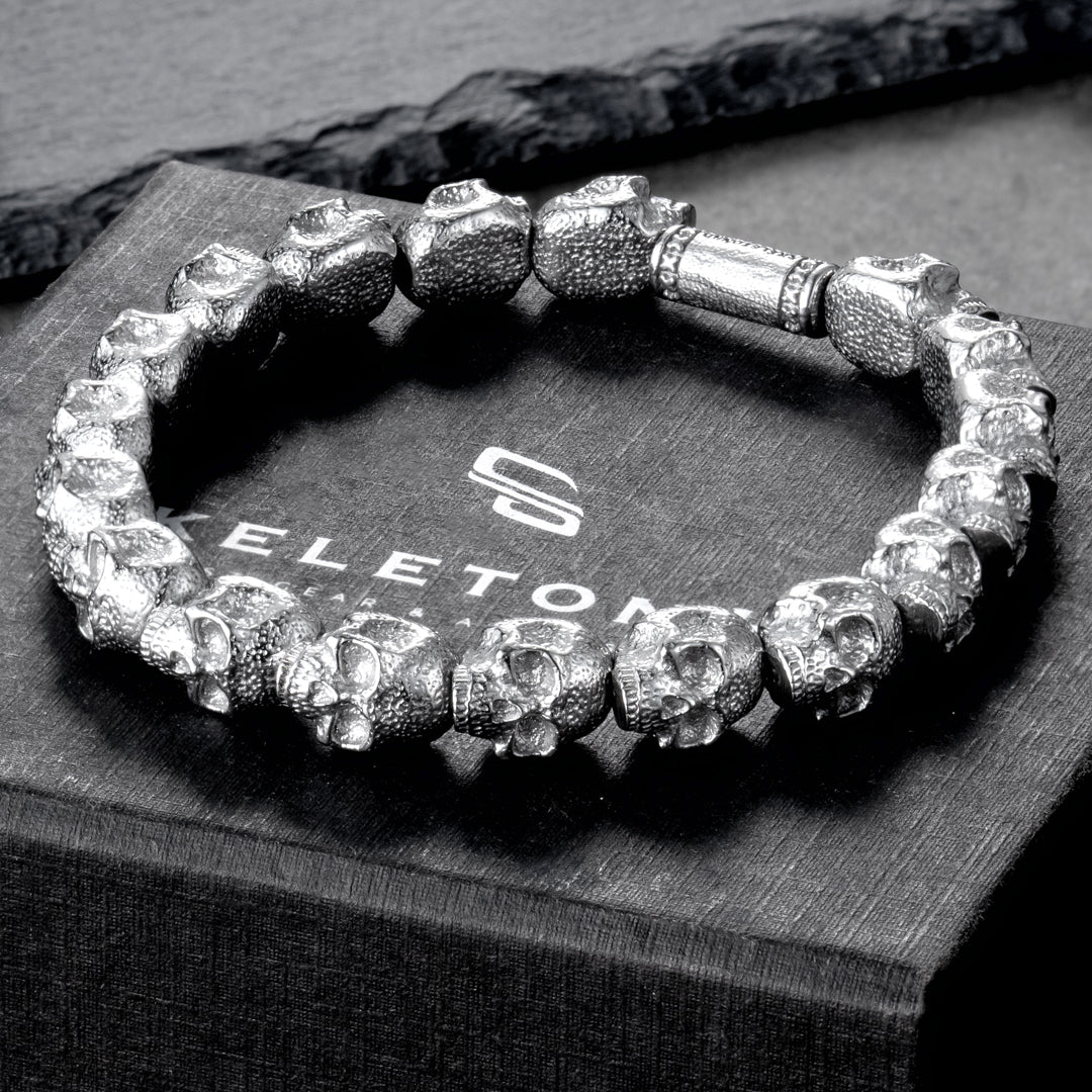 Skulls for Her | Empire - Silver All Skulls Bracelet - Image 3