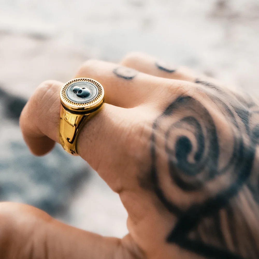 Sparta - Men's Skull Ring - Image 4